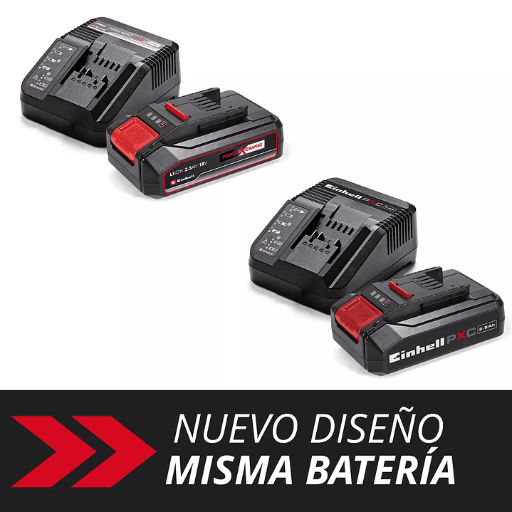 Starter Kit Batería 18V 2,5Ah Power X-Change Einhell + Cargador 2