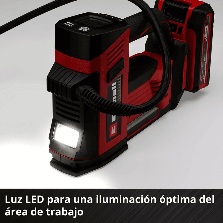 Compresor de Aire Inalámbrico Einhell CE‑CC 18/23 D Li + Starter Kit Batería 18V De 2.5Ah + Cargador  7