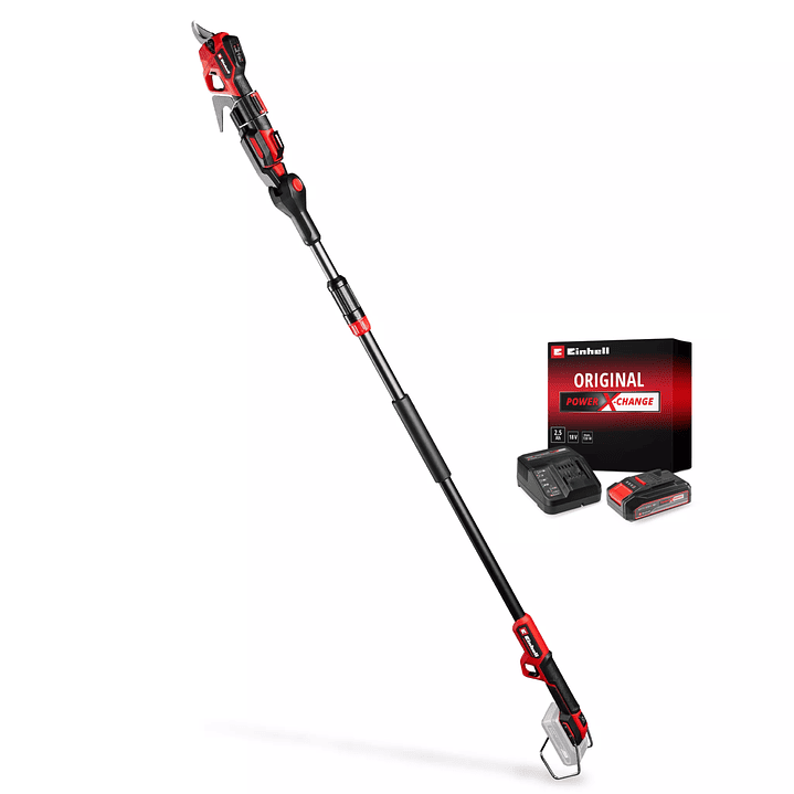 Tijera de Podar Inalámbrica Einhell GP‑LS 18/28 Li T BL + Starter Kit 2,5Ah 1