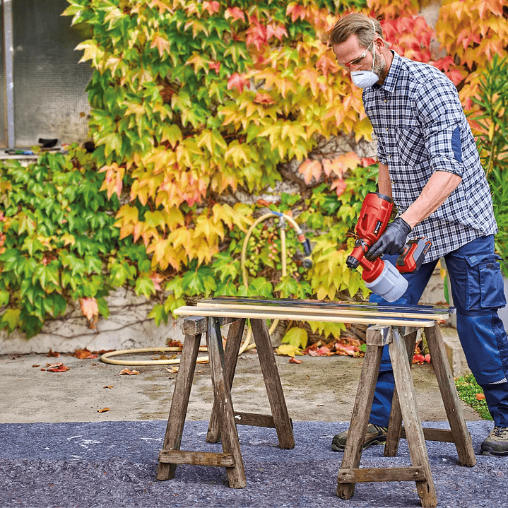 Pistola para pintar inalámbrica TC-SY 18/60 Li Einhell + Starter Kit 18V 2,5Ah 2