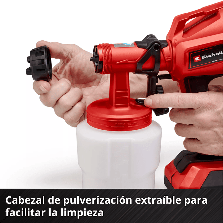 Pistola para pintar inalámbrica TC-SY 18/60 Li Einhell + Starter Kit 18V 2,5Ah 4