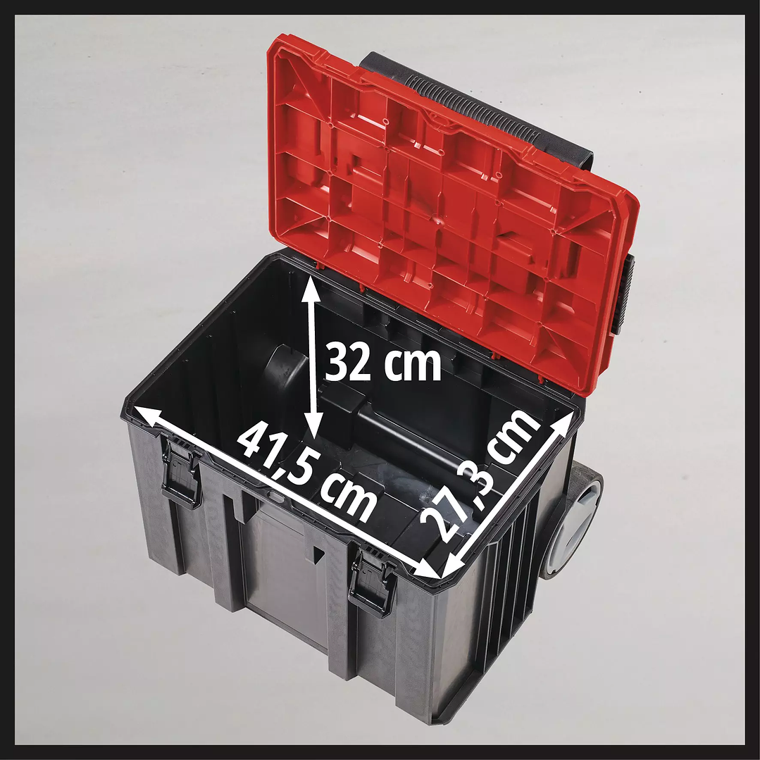 Sistema de Almacenamiento E-Case L with Wheels Einhell Modular con ruedas 2