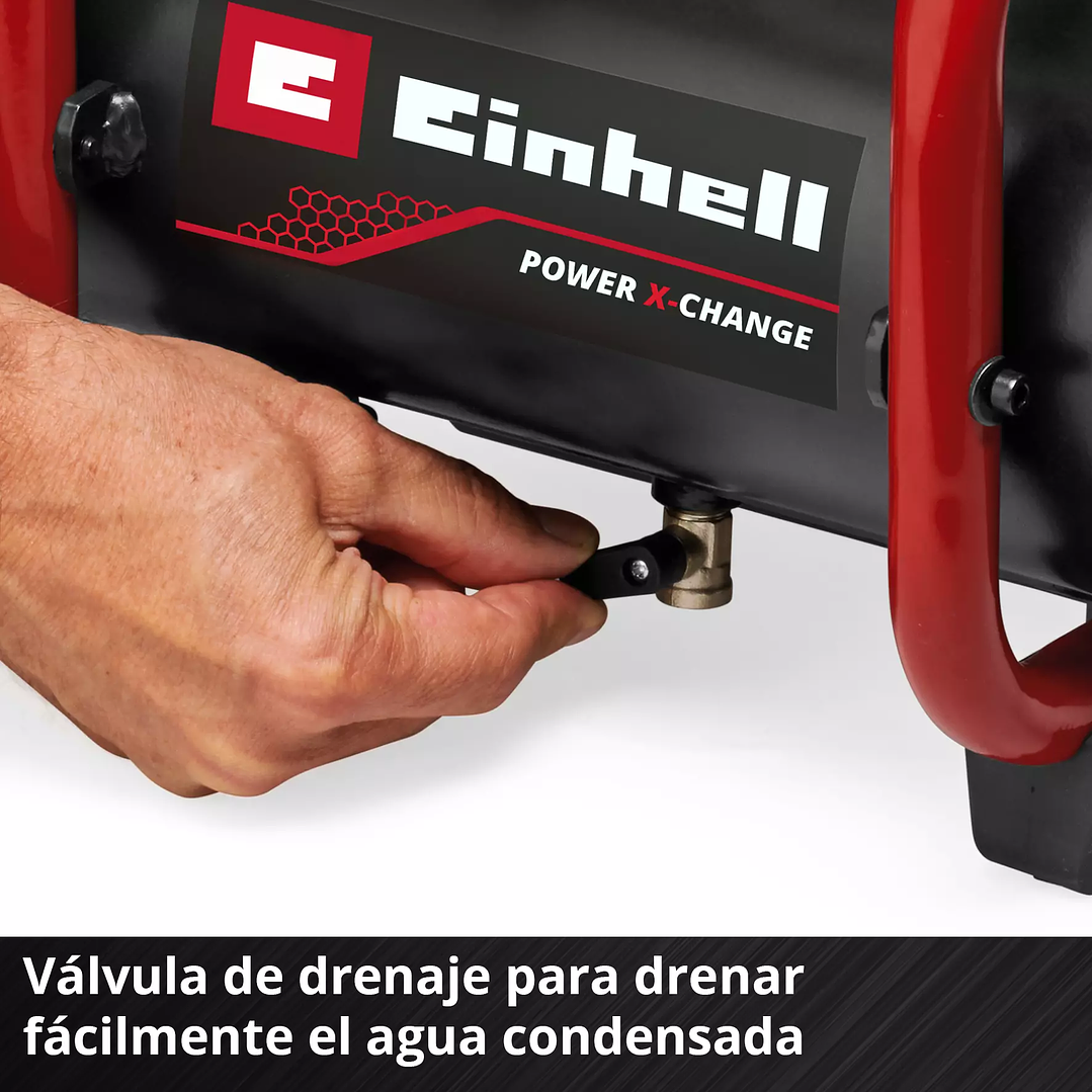 Compresor de Aire Inalámbrico TE-AC 36/150 Li OF Einhell 36V + 2 Baterías 18V 2,5Ah 6