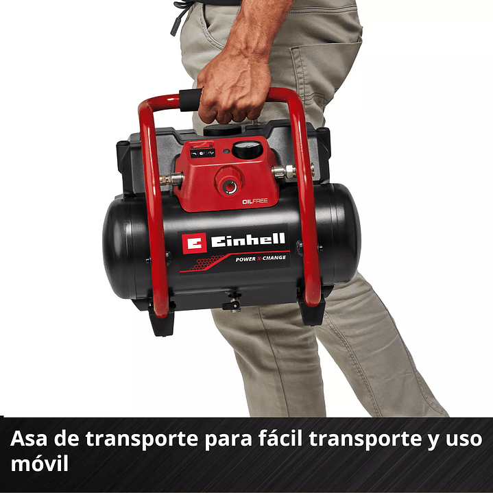 Compresor de Aire Inalámbrico TE-AC 36/150 Li OF Einhell 36V + 2 Baterías 18V 2,5Ah 8