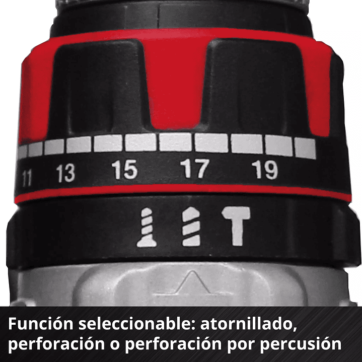 Taladro de Impacto Inalámbrico TP-CD 18/80 Li-i BL Einhell 18V + 2 Baterías 2,0Ah 7