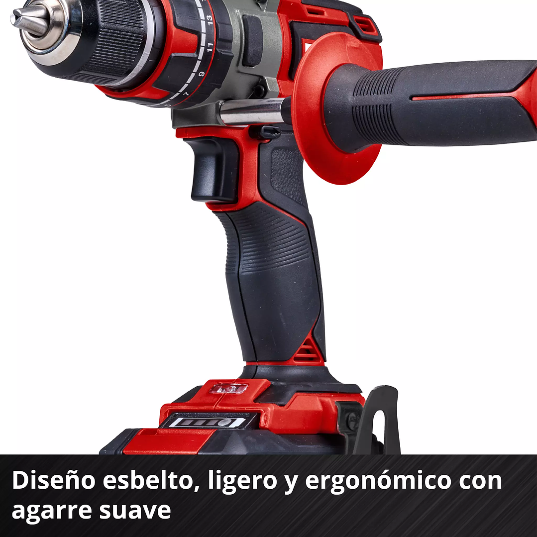 Taladro de Impacto Inalámbrico TP-CD 18/80 Li-i BL Einhell 18V + 2 Baterías 2,0Ah 9