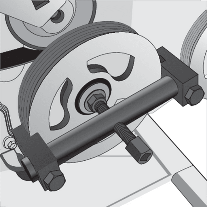 Extractor de Poleas 165 mm YATO YT-25480 Universal 4