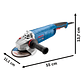 Esmeril Angular Bosch GWS 28-180 Vulcano 2800W Hombre Muerto – Potencia y Control - Miniatura 4