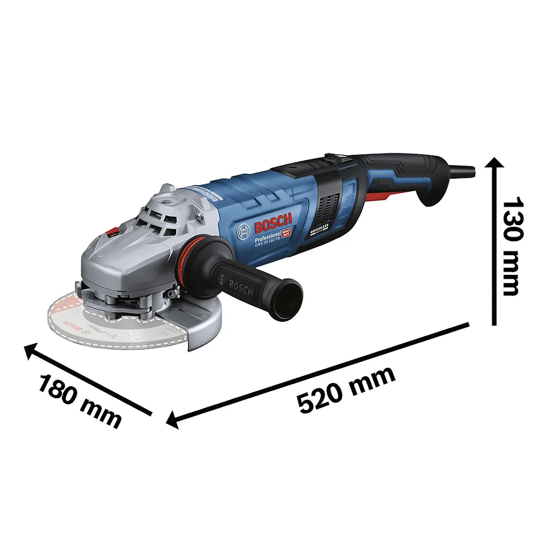 Esmeril Angular GWS 30-180 PB Bosch 220V – Potencia y Seguridad Profesional 4