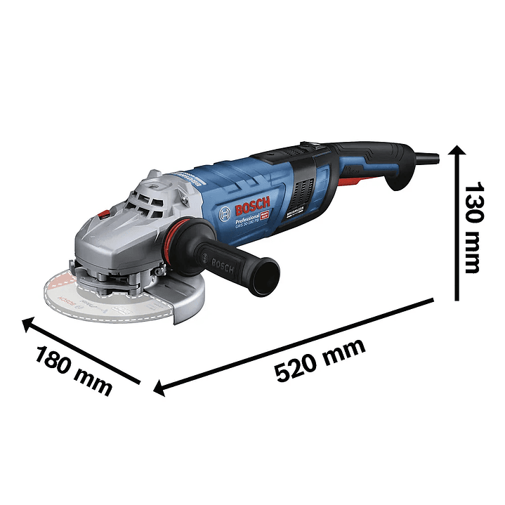 Esmeril Angular GWS 30-180 PB Bosch 220V – Potencia y Seguridad Profesional 4