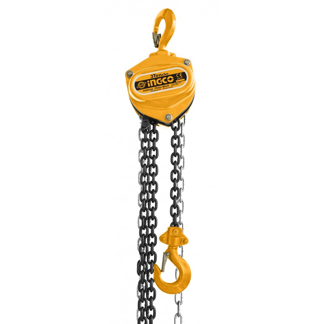 Tecle de Cadena Manual 3 Ton x 3 Mts INGCO HCBK0203 Industrial 1