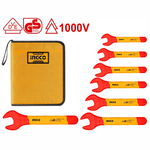 Llaves de Boca Aisladas 1000 V Juego 7 Piezas INGCO HKISPA0701