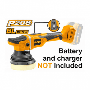 Pulidora Roto-Orbital Inalámbrica 20V 150 mm INGCO APLI2002 Industrial