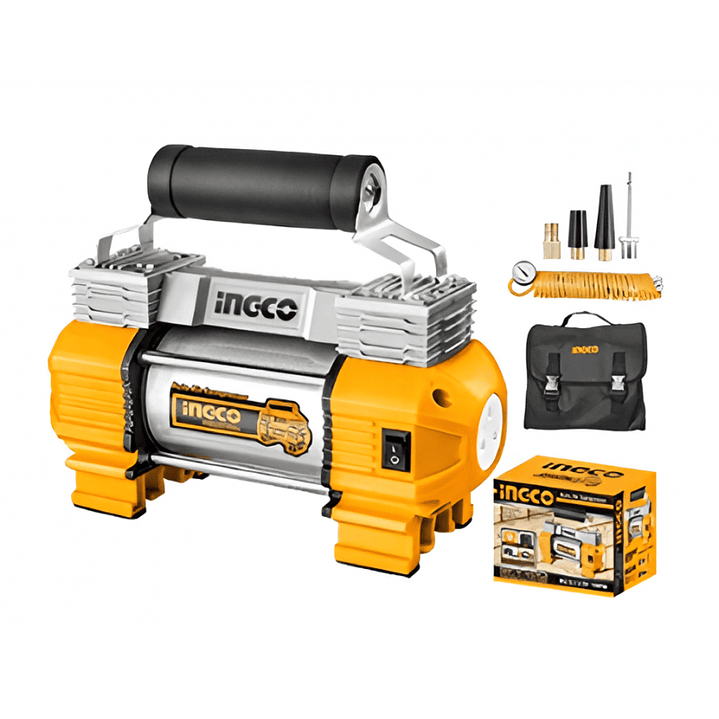 Compresor 12V 10 Bar 18 Amp INGCO AAC2508 Automotriz 1