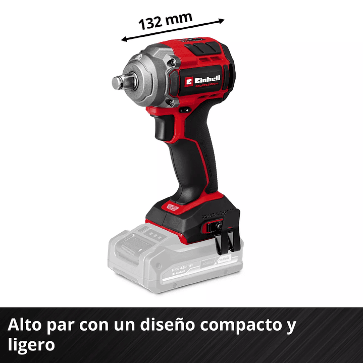 Llave de Impacto Inalámbrica Einhell TP-CW 18/350-C Li BL + Starter Kit 18V 4,0Ah Brushless 6