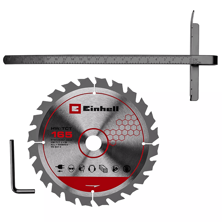 Sierra Circular Inalámbrica Einhell TE-CS 18/165-2 Li + Starter Kit 18V 4,0Ah 2