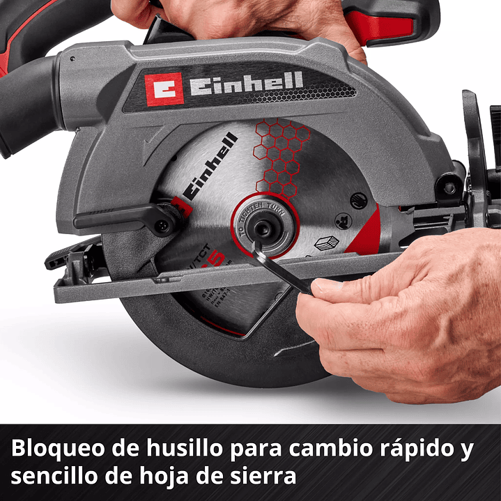 Sierra Circular Inalámbrica Einhell TE-CS 18/165-2 Li + Starter Kit 18V 4,0Ah 8