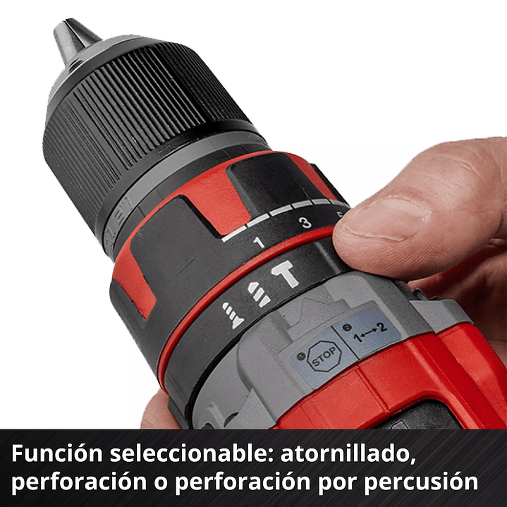 Taladro Percutor a Batería Einhell TP-CD 18/60 Li-i BL 18V + Batería 2,0Ah Brushless 6