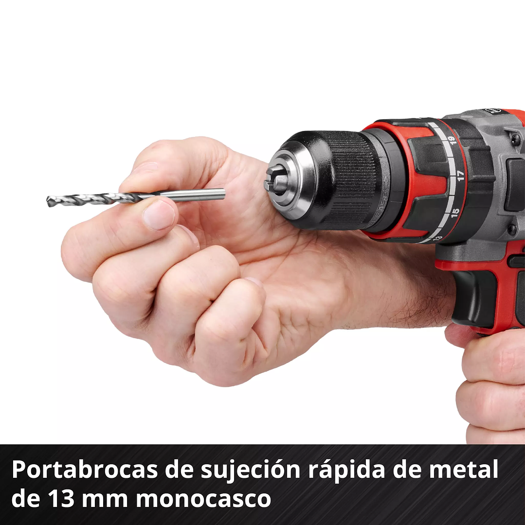 Taladro Percutor a Batería Einhell TP-CD 18/60 Li-i BL 18V + Batería 2,0Ah Brushless 7