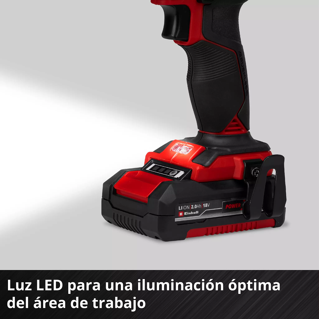 Taladro Percutor a Batería Einhell TP-CD 18/60 Li-i BL 18V + Batería 2,0Ah Brushless 8
