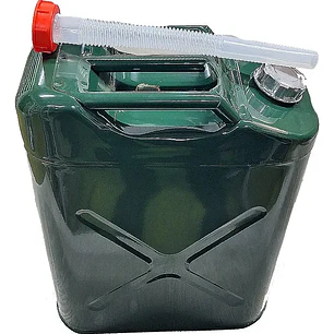 Bidón Metálico 20 Litros Verde, Tapa Con Hilo
