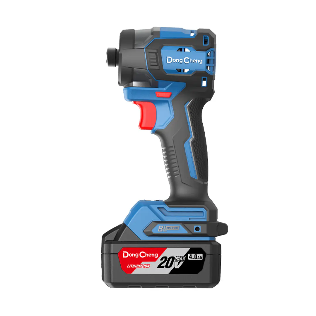Kit Taladro Percutor 20V + Atornillador de Impacto 20V 4Ah x2 DCJZ2060i + DCPL208 Dongcheng Brushless 2