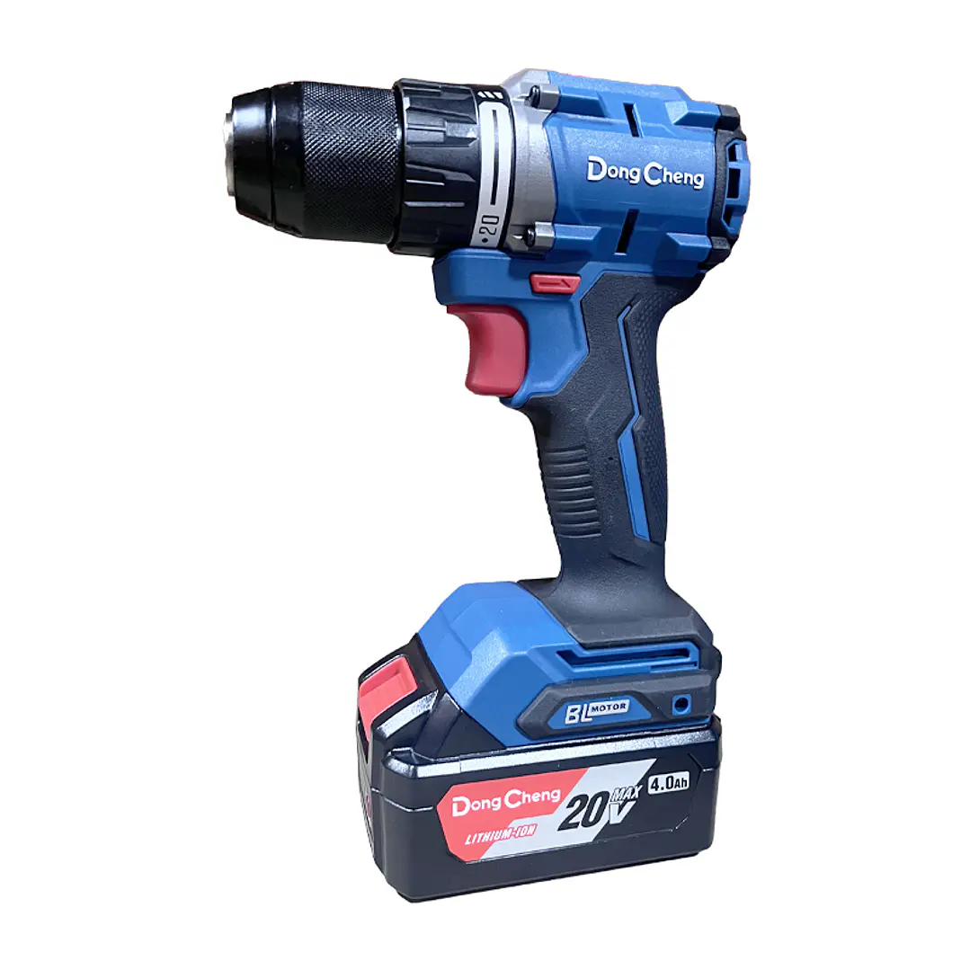 Kit Taladro Percutor 20V + Atornillador de Impacto 20V 4Ah x2 DCJZ2060i + DCPL208 Dongcheng Brushless 3