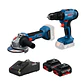 Kit Taladro Gsb183-li + Esmeril Gws18v-8, 2bat 4,0ah Bosch - Miniatura 1