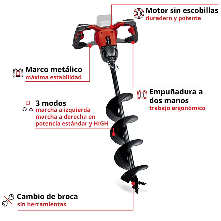 Ahoyador Inalámbrico Einhell GP-EA 18/150 Li BL-Solo | 18V Brushless 2