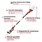Cosechadora Inalámbrica Einhell GE-FS 18/53 Li 18V + Batería 4.0Ah - Miniatura 2