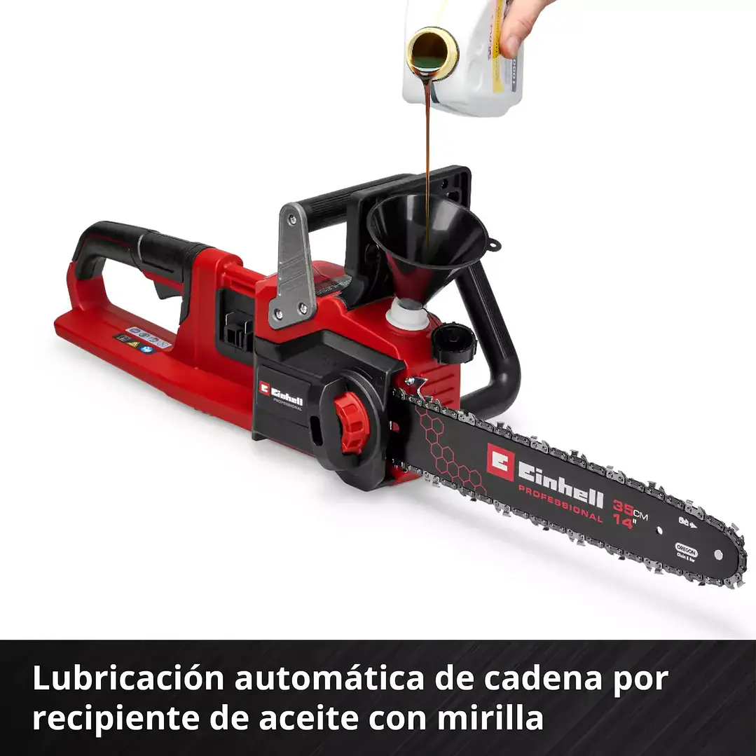 Motosierra Inalámbrica Einhell GP-LC 36/35 Li BL 36V Brushless + 2 Baterías 4.0Ah 5