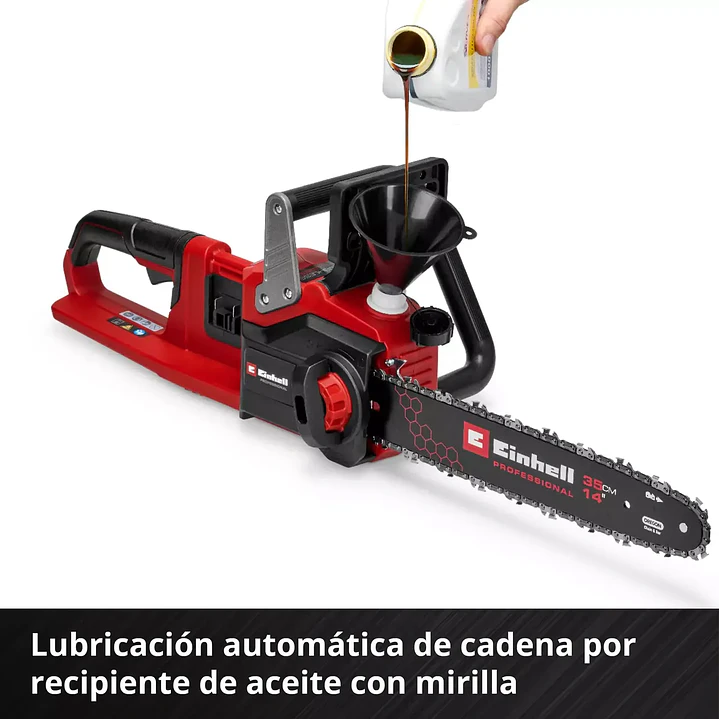 Motosierra Inalámbrica Einhell GP-LC 36/35 Li BL 36V Brushless + 2 Baterías 4.0Ah 5