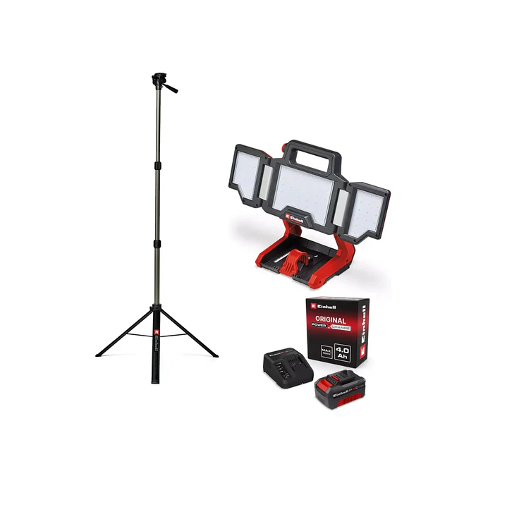 Set Lámpara Inalámbrica Einhell TP-CL 18/3000 Li 18V LED + Batería 4.0Ah 1
