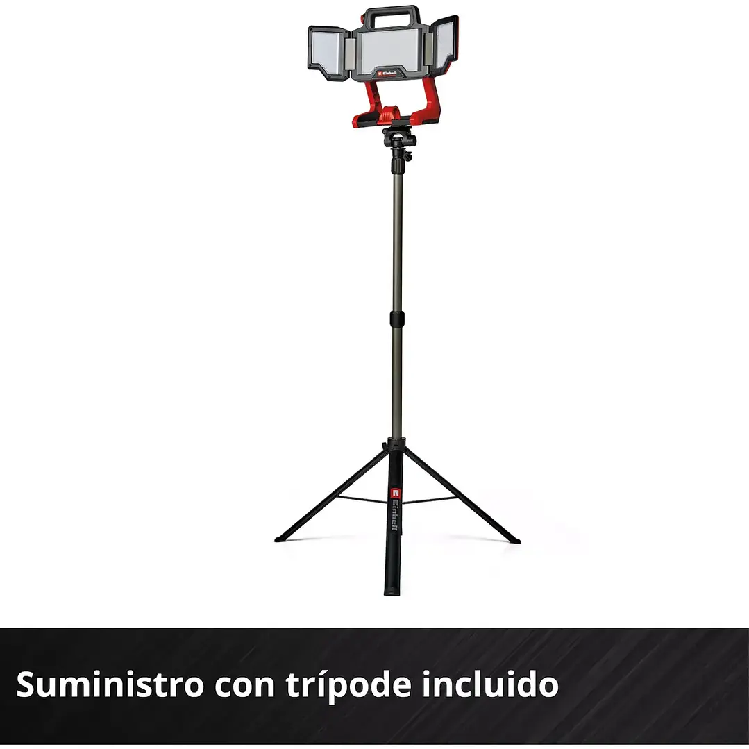 Set Lámpara Inalámbrica Einhell TP-CL 18/3000 Li 18V LED + Batería 4.0Ah 7