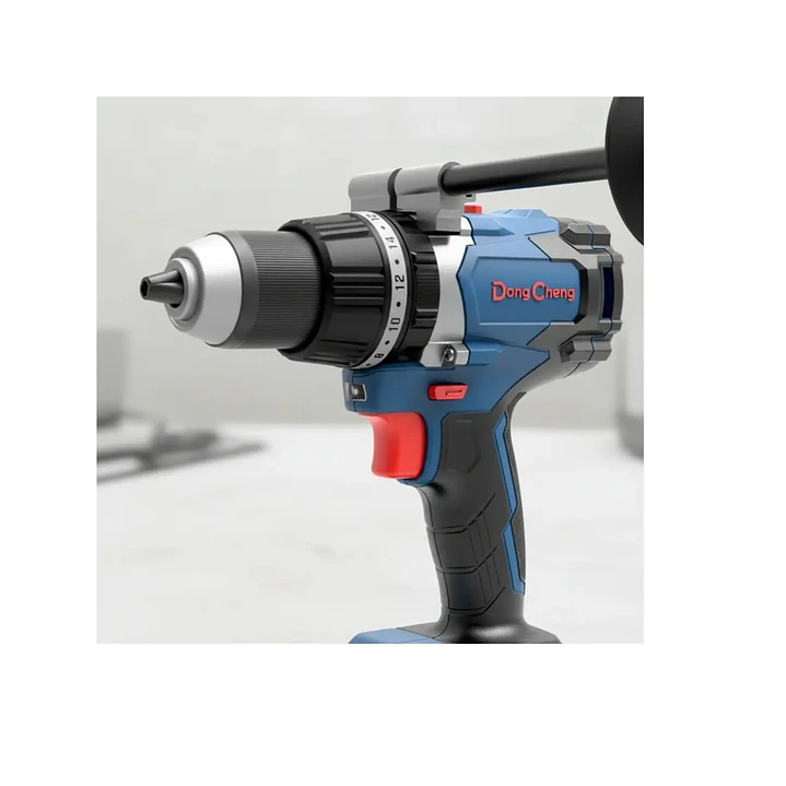 Taladro Percutor 13mm 20V Brushless Dong Cheng DCJZ03-13EM con 2 Baterías 3