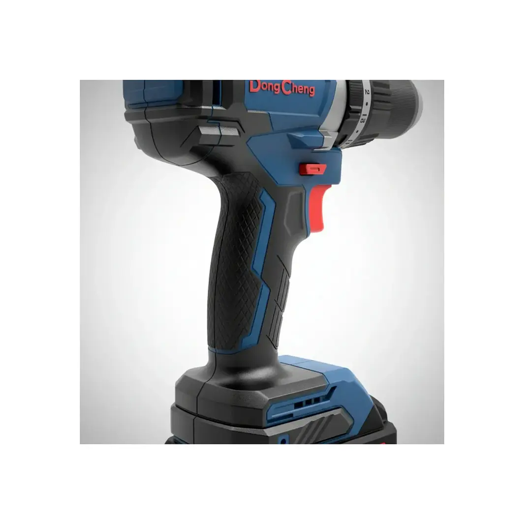 Taladro Percutor 13mm 20V Brushless Dong Cheng DCJZ03-13EM con 2 Baterías 4