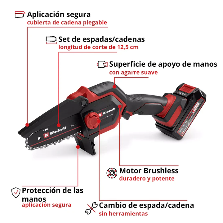 Sierra Inalámbrica Einhell GE-PS 18/15 Li Kit con Bolso 2