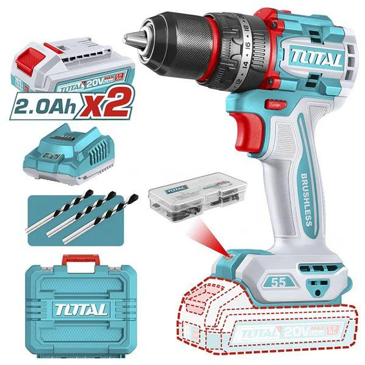 Taladro Inalámbrico de Impacto 13 mm 20 V TOTAL TIDLI20558 1