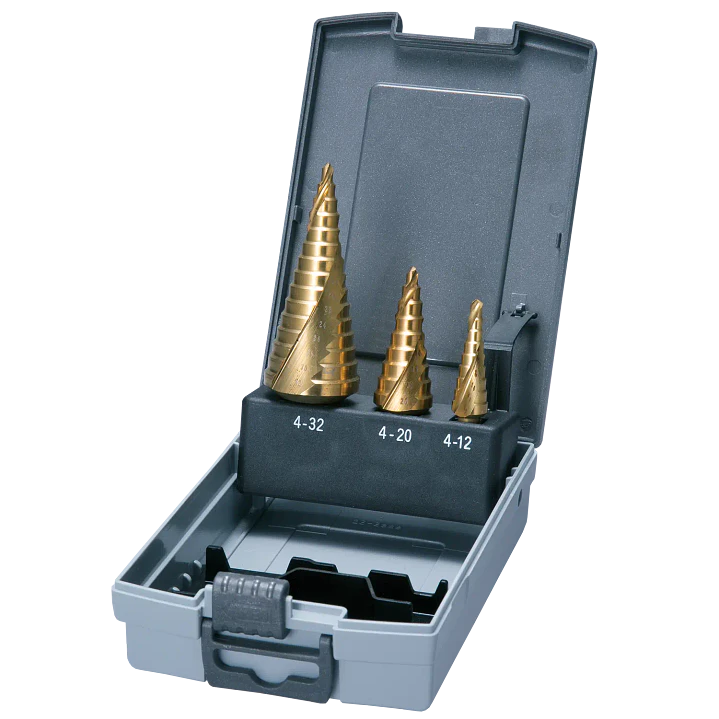 Set de Brocas Escalonadas Espiral Titanium Makita D-41872  1