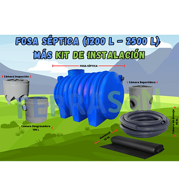 Fosa 1200 Mas Kit de instalacion