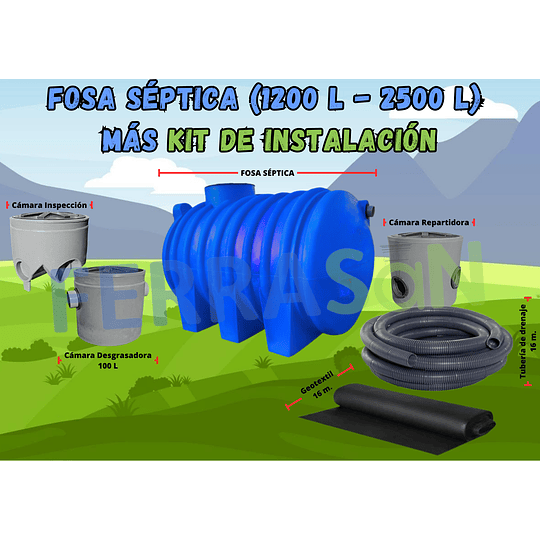 Fosa 1200 Mas Kit de instalacion