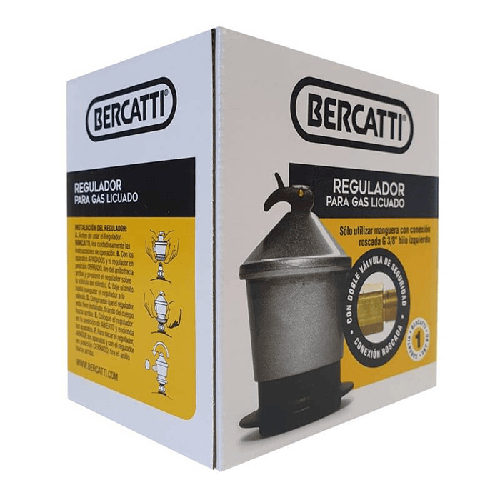 REGULADOR PARA GAS 5 A 15 KG BG10 BERCATTI 2