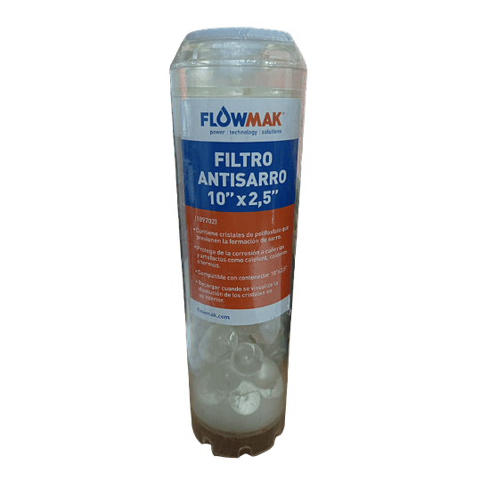 Filtro Antisarro Polifosfato 10″ x 2.5″