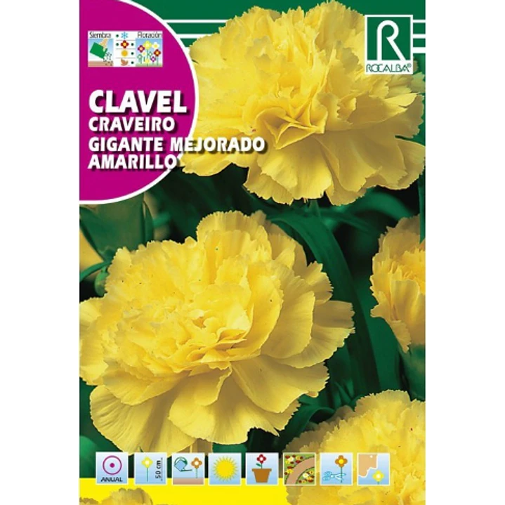 ROCALBA SEMILLA CLAVEL GIGANTE AMARILLO 2