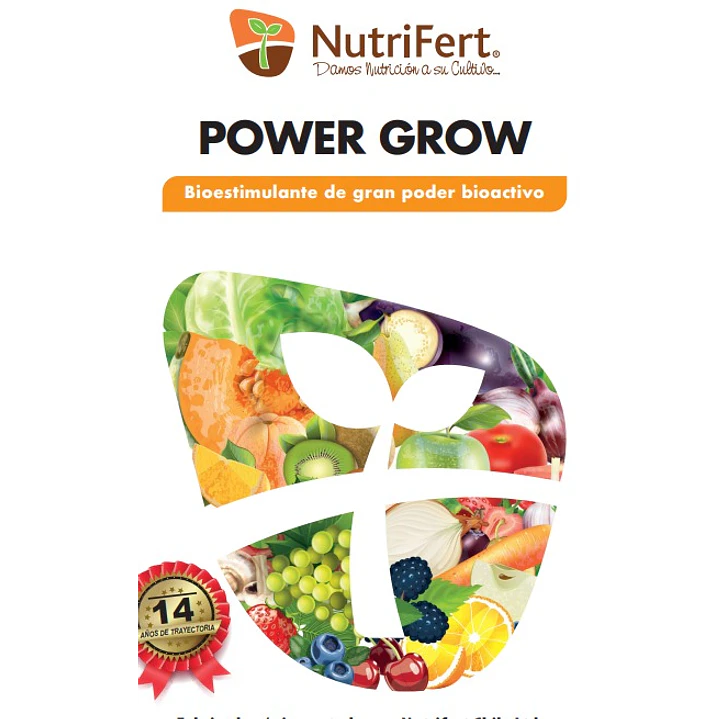 BIOESTIMULANTE POWER GROW / EXTRACTOS ORGÁNICOS Y FITOHORMONAS 20L - NUTRIFERT 2