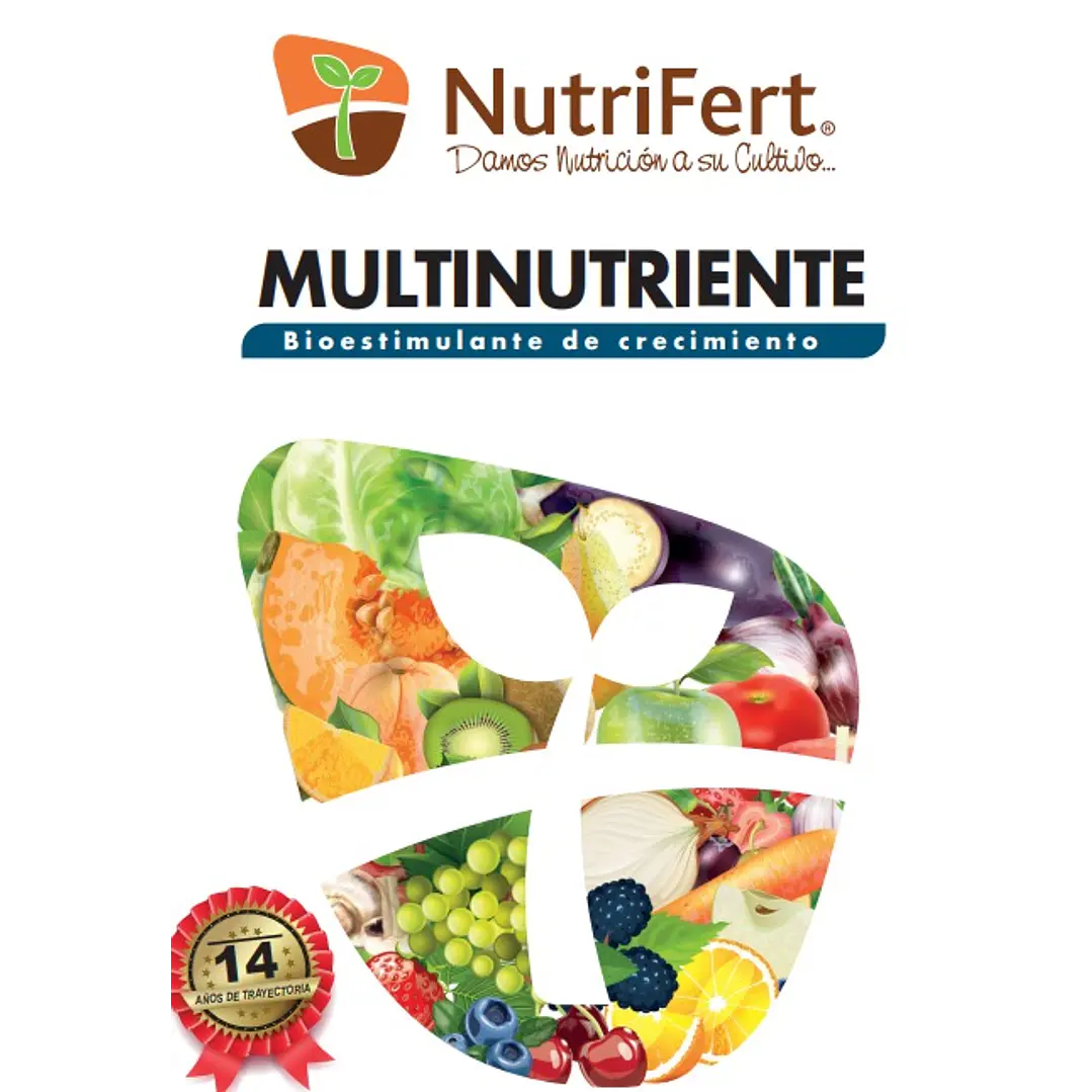 BIOESTIMULANTE MULTINUTRIENTE / COMPUESTOS ORGANICOS NATURALES 20L - NUTRIFERT 2