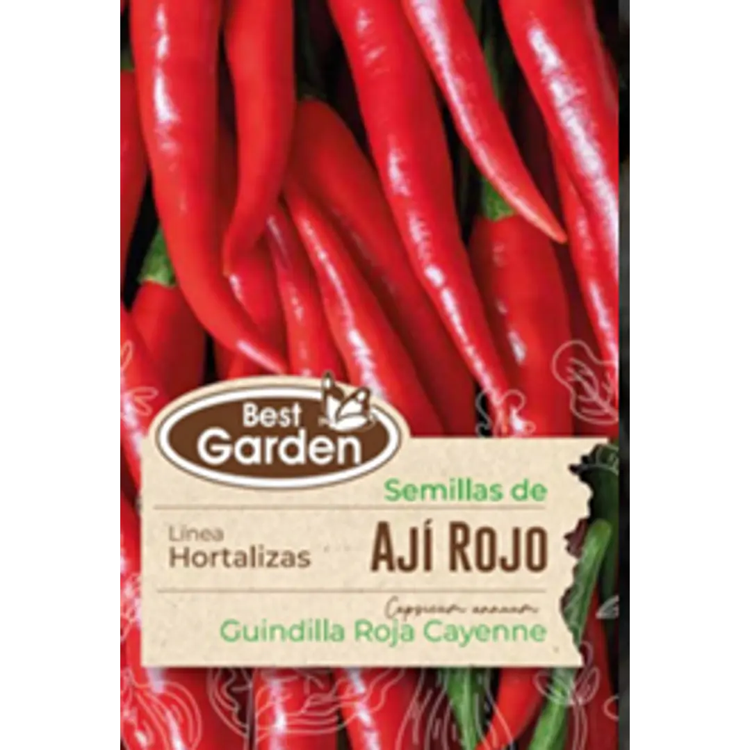 SEMILLA AJÍ ROJO 1 GR  / BEST GARDEN  2