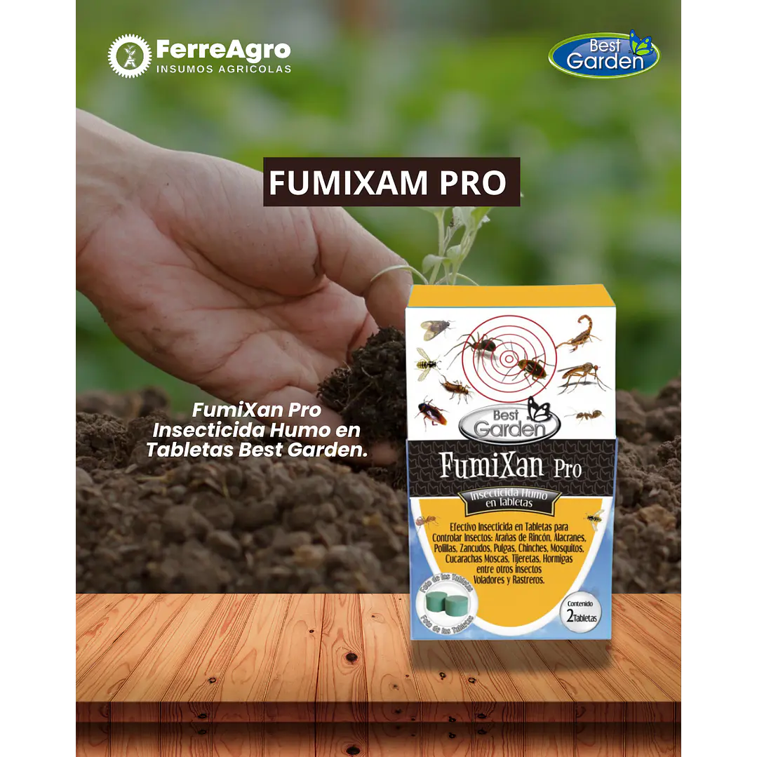 INSECTICIDA HUMO FUMIXAN 100 G / BEST GARDEN 1