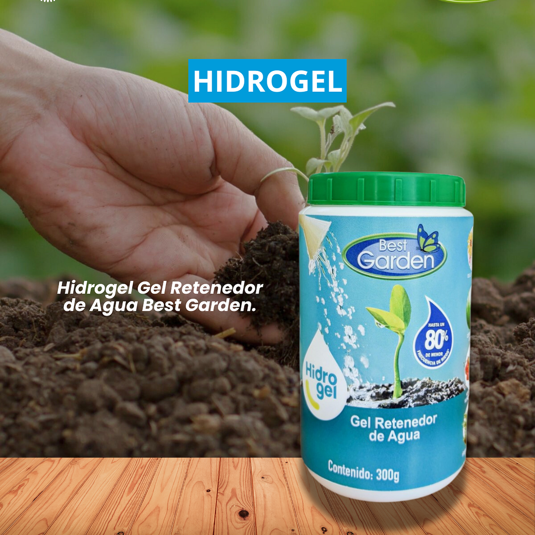 HIDROGEL  RETENEDOR DE AGUA 300 GRS/ BEST GARDEN  1