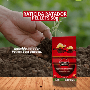 BEST GARDEN RATADOR PELLETS 50  GRAMOS 